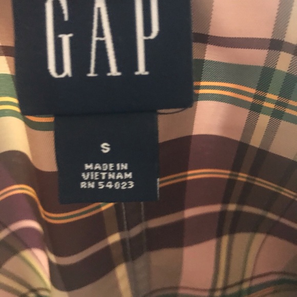 Gap Plaid trench style coat - Picture 4 of 10